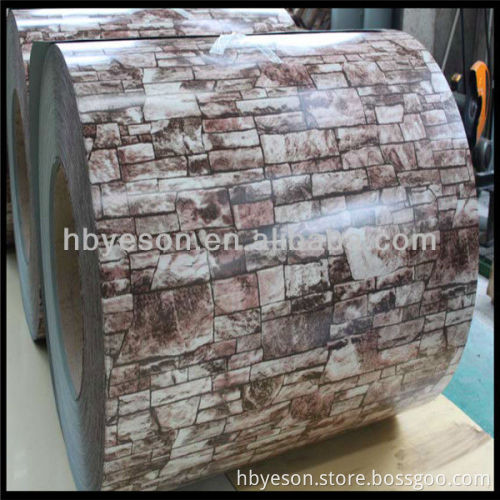 Pattern PPGI/PPGL /Aluminum /PET/PVC coils(wood /marble/ brick /camouflage)